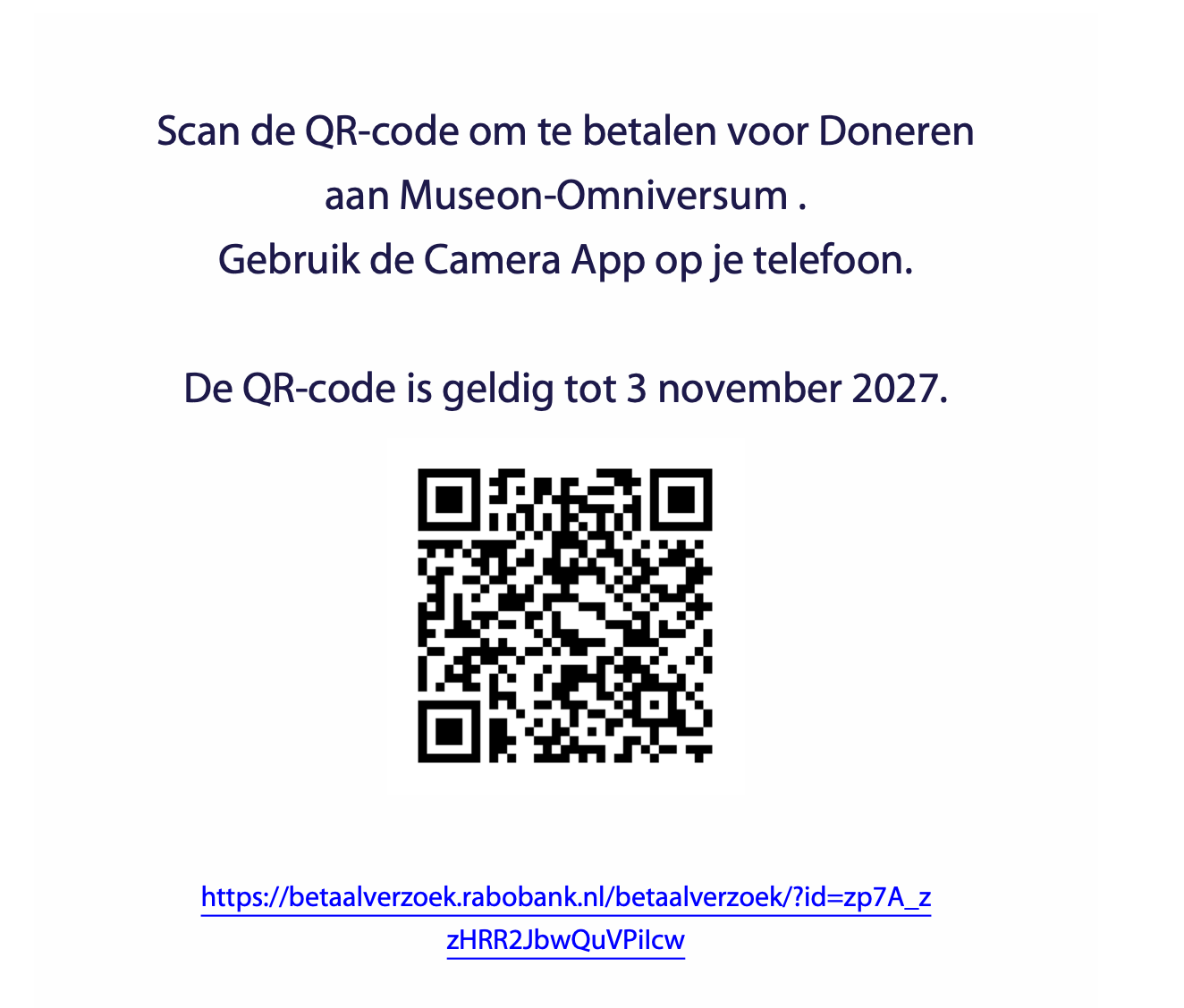 Doneer QR-code